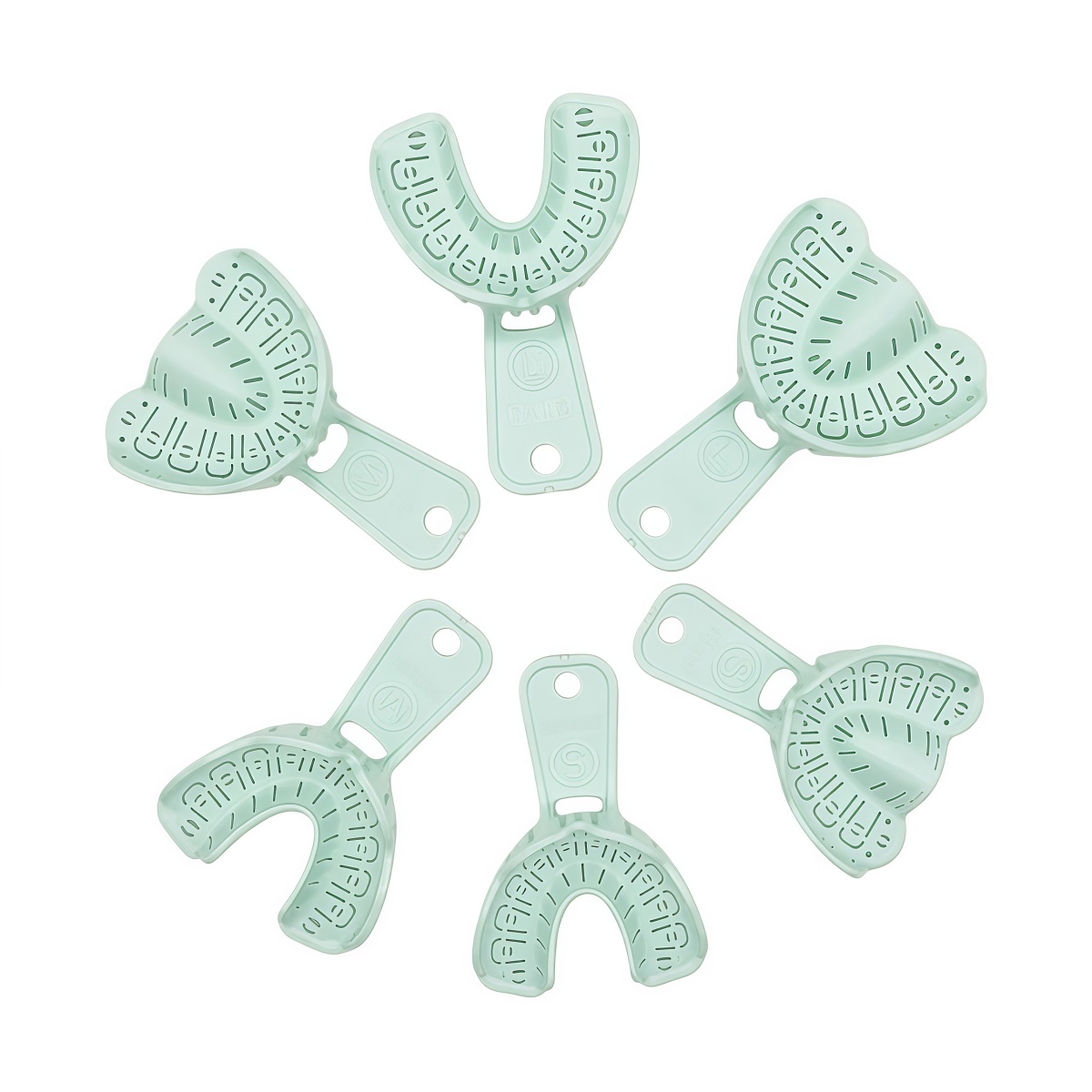 Teeth Whitening Trays - 6 adet Diş İmplant Tepsisi Yeşil