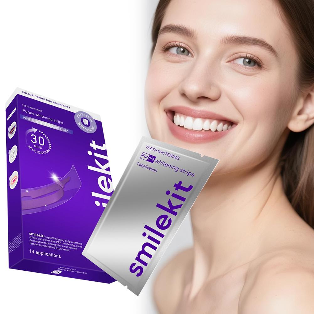 Teeth Whitening Quotes - 42 Çift Mor Diş Beyazlatma Şeritleri