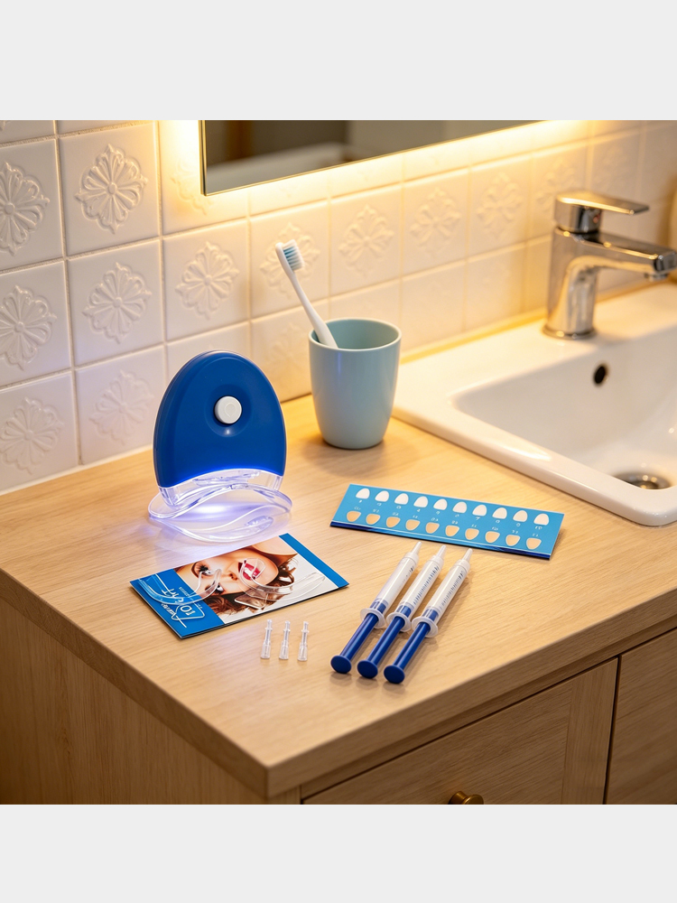 Teeth Whitening Gel Syringes - Glorysmile Diş Kiti - LED Işık,